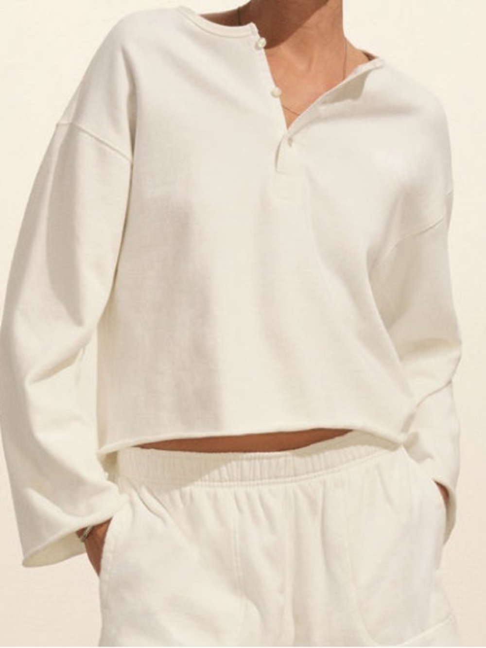 Buck Mason Tropez Terry Cloth Popover Henley Top NWT